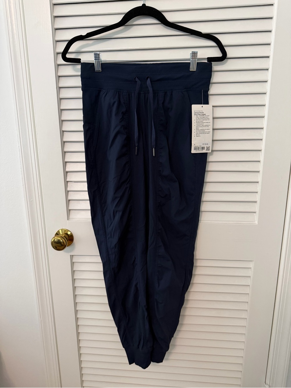 lululemon athletica Navy Dance Studio Mid-Rise Drawstring Jogger Pants